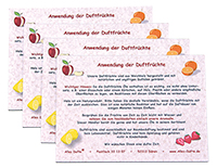 100 Blatt Duftholzbeschreibung 4-farbig - A7