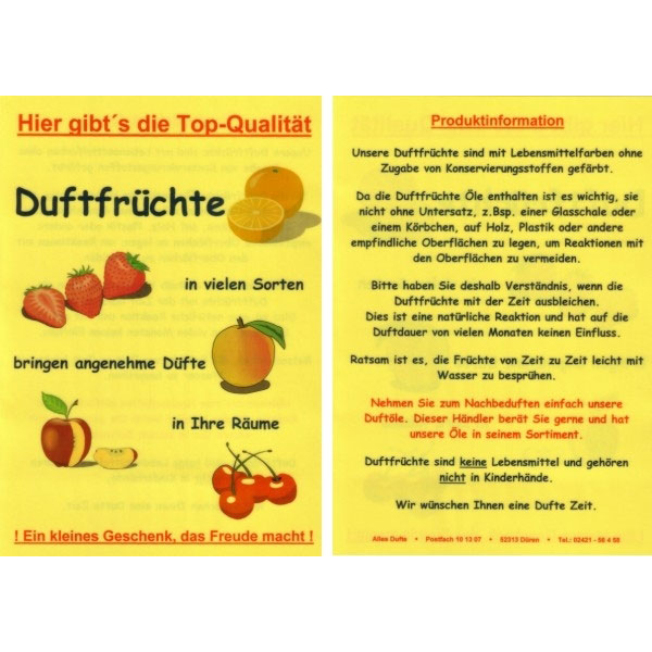 Infoblatt 4-farbig - A4 - wetterfest
