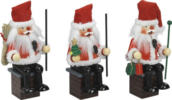 R�ucherm�nnchen Weihnachtsmann auf Kamin