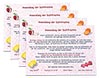 100 Blatt Duftholzbeschreibung 4-farbig - A7