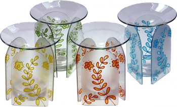 Duftlampe - Glas Blumen